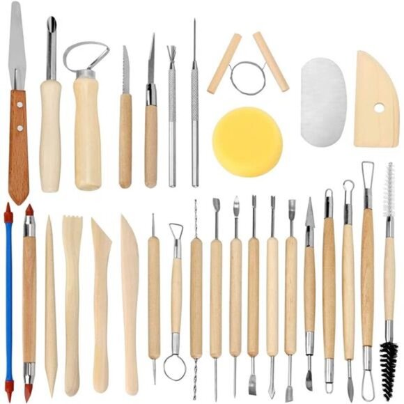 Clay Tools, Pottery Tools, Clay Sculpting Tools, Pottery Kit - Picture 1 of 8